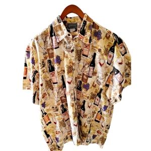 High Seas Trading Company Vinyard Wines Vintage Camp Novelty Shirt Size XL